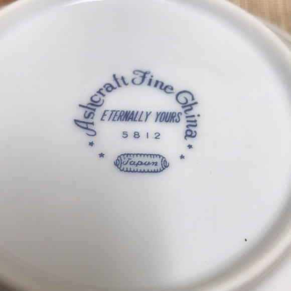 7 Ashcraft Fine China “Eternally Yours” 5812 Berry / Dessert Bowls Made in Japan - Picture 6 of 7